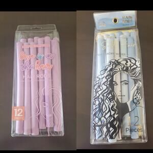 Beach Hair 24 pieces Foam Hair Rods - 2 Sets of 12 Blue Purple